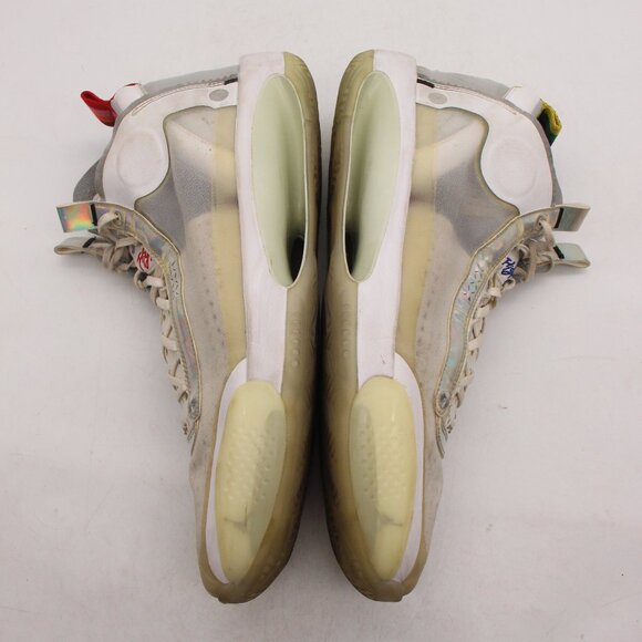 Nike Air Jordan 34 Unite Sneakers Men\'s Size 15 White Iridescent  AR3240-101